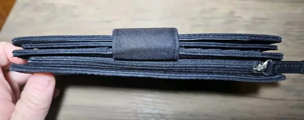 Black Checkbook Cradit Card Wallet